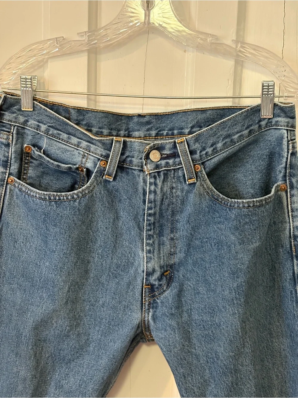 Levi's Men's 505 size 34x34 Straight Blue Denim Jeans